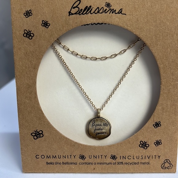 Bella Uno Bellissima “Purpose fuels passion” 18”- 20” necklace - Picture 2 of 6